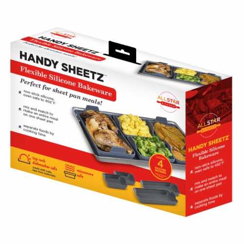 Handy Sheetz Flexible Silicon Bakeware Set, 4 pc - Foods Co.