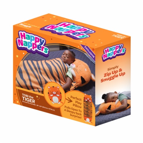 Happy Nappers Tobi the Tiger Perfect Pillow & Sleep Sack Perspective: front