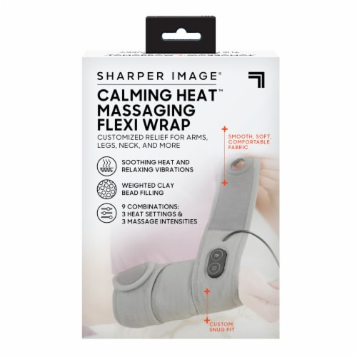 Sharper Image Calming Heat Massaging Weighted Heating Pad