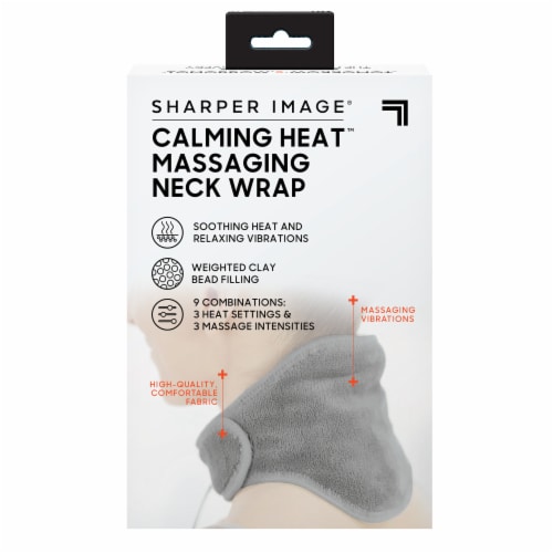 Sharper Image Heated Neck and Shoulder Massager Wrap