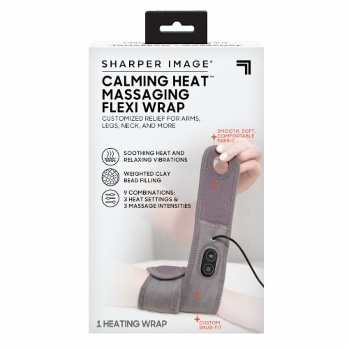 Sharper Image Calming Heat Massaging Neck Wrap, Relaxing