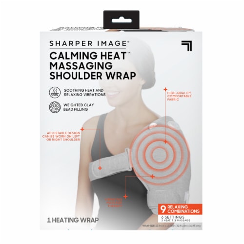 Sharper Image Calming Heat Shoulder Wrap Perspective: front