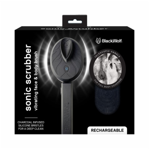 BlackWolf® Rechargable Sonic Scrubber Brush Perspective: front