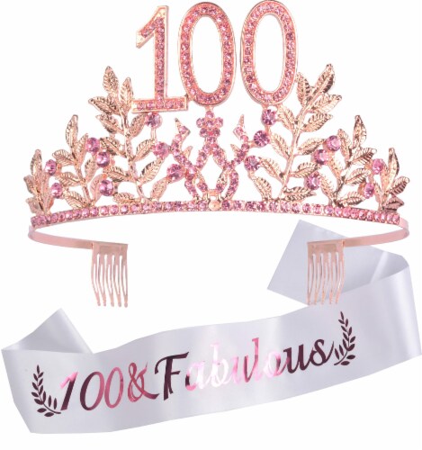 Birthday Girl Party Accessories Tiara Sash (Silver Tiara)