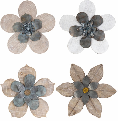 Patton Metal & Wood Flowers - Assorted Perspective: front