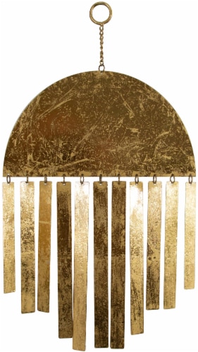 Patton Gold Metal Half Moon Wall Decor Perspective: front