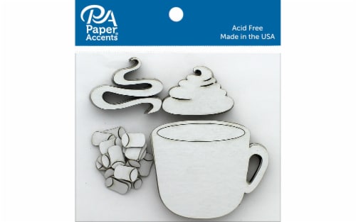 Chip Shape 24pc Cup & Cocoa White Perspective: front