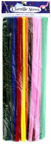 Accent Design Assorted Chenille Stems - 100 Pack Perspective: front