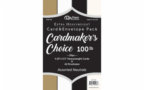 Paper Accents Cardmakers Choice Cards & Envelopes - Neutrals Perspective: front