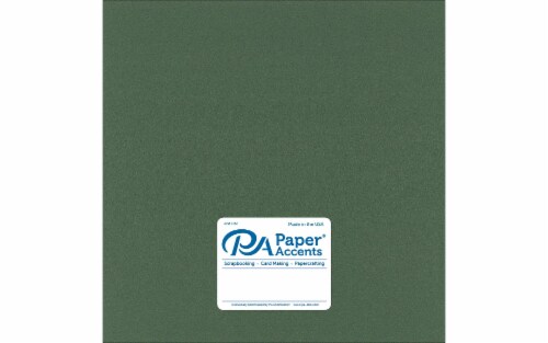 Paper Pearlized 12x12 80lb 25pcPk Moss Perspective: front