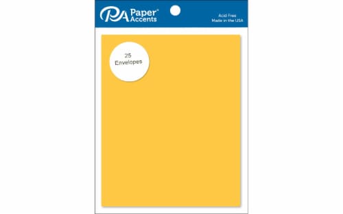 Envelope 4.38x5.75 25pc Canary Yellow Perspective: front