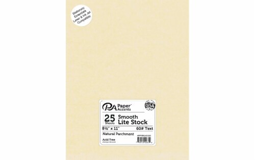 Lite Stock 8.5x11 60lb Text 20pc Parchment Natural, 1 - Kroger