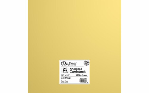 Cdstk Anodized 12x12 133lb 25pc Pk Gold Cup Perspective: front