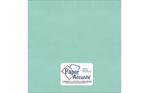 Paper Pearlized 12x12 80lb 25pcPk Frosted Teal Perspective: front