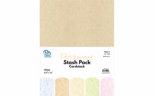 Stash Pack 8.5x11 40pc Parchment Perspective: front