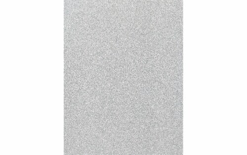 Cdstk Glitter 8.5x11 85lb 15pc Pk Silver UPC Perspective: front