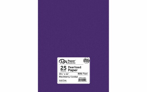 Paper Pearlized 8.5x11 80lb 25pcPk BlckbrryCordial Perspective: front