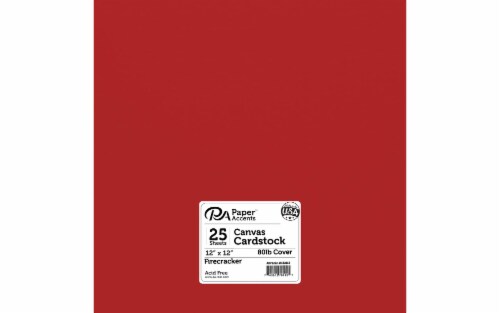 Cdstk Canvas 12x12 80lb 25pc Pk Firecracker Perspective: front