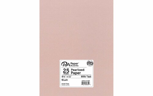 Paper Pearlized 8.5x11 80lb 25pc Blush Perspective: front