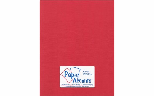 Cdstk Canvas 8.5x11 80lb 25pc Pk Red Cherry PC Perspective: front