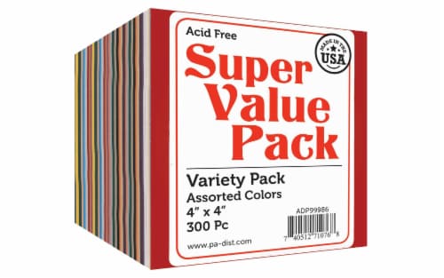 Paper Accents Heavy Card Stock Super Value Pack - 300 Pack - Multi-Color Perspective: front