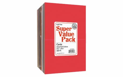 Paper Accents Super Value Pack Heavy Card Stock - 300 Pack - Multi-Color Perspective: front