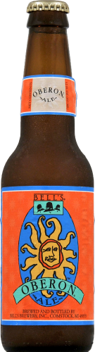 Bell's Oberon Wheat Ale Beer, 12 fl oz Bottle Perspective: front