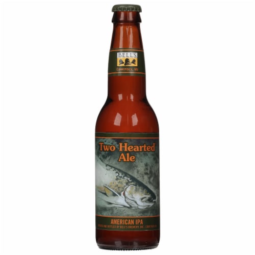 Bell's Two Hearted Ale® IPA Craft Beer Bottle Perspective: front