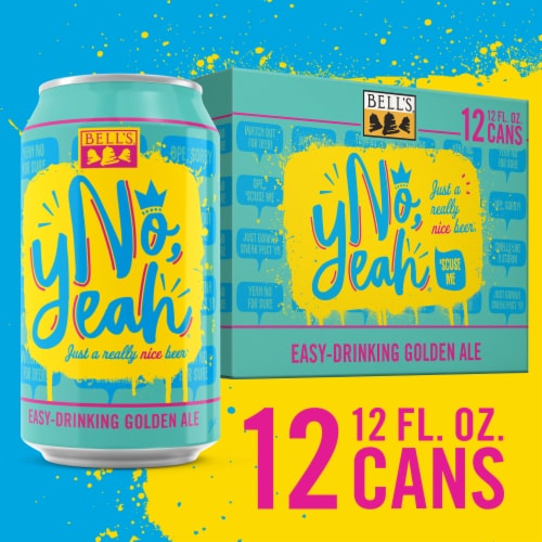 Bell's No, Yeah Easy Drinking Golden Ale Craft Beer Perspective: front