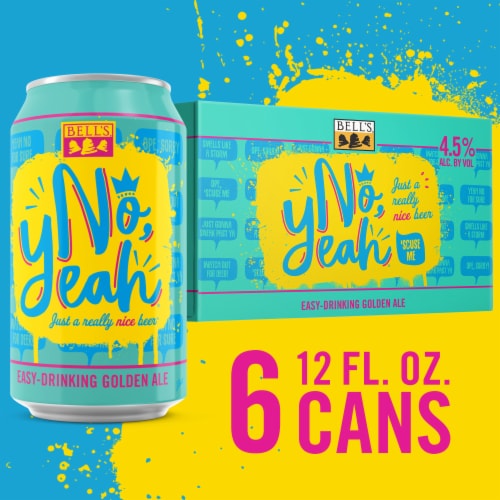 Bell's® No Yeah Easy Drinking Golden Ale Craft Beer Perspective: front