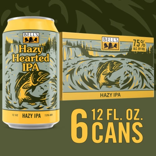 Bell's® Hazy Hearted™ IPA Craft Beer, 6 cans / 12 oz Kroger