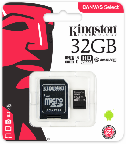 Kingston Technology Canvas Select MicroSD Card Perspective: front