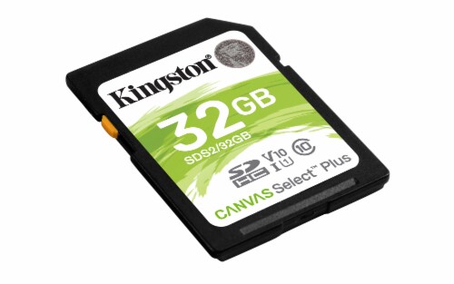 Kingston® Canvas Select Plus SD Memory Card - 32GB Perspective: front