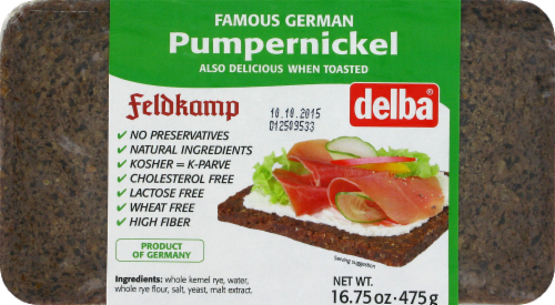 Feldkamp Pumpernickel Bread Perspective: front