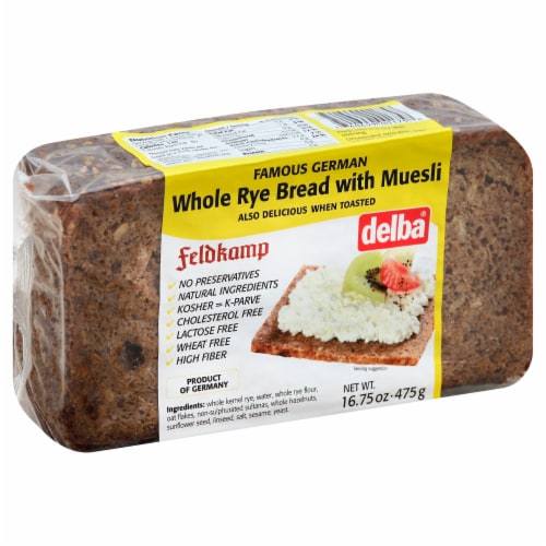 Feldkamp Whole Rye Bread with Muesli Perspective: front