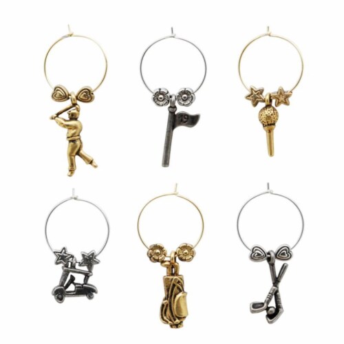 Supreme Housewares Wine Glass Charms, Fore Perspective: front