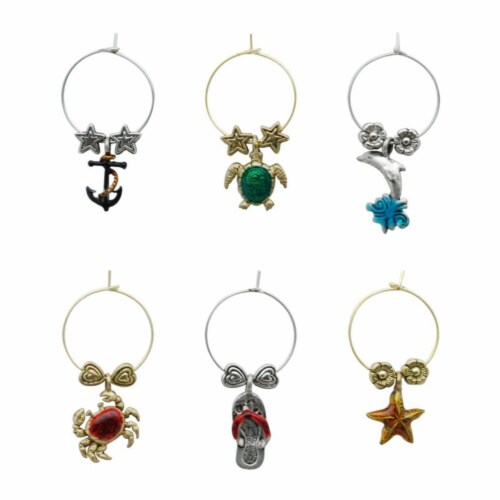 Supreme Housewares Wine Glass Charms, By The Bay Perspective: front