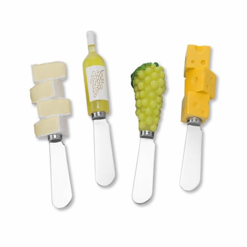 Supreme Housewares Spreader Set of 4-White Wine Party Perspective: front