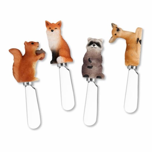 Supreme Housewares Spreader Set of 4-Woodland Animals Perspective: front