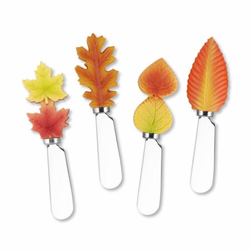 Supreme Housewares Spreader Set of 4-Fall Leaves Perspective: front