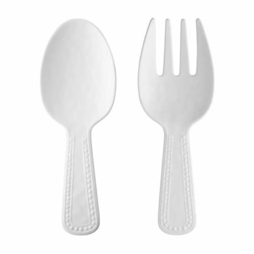 Supreme Housewares Salad Servers, Pebble Perspective: front