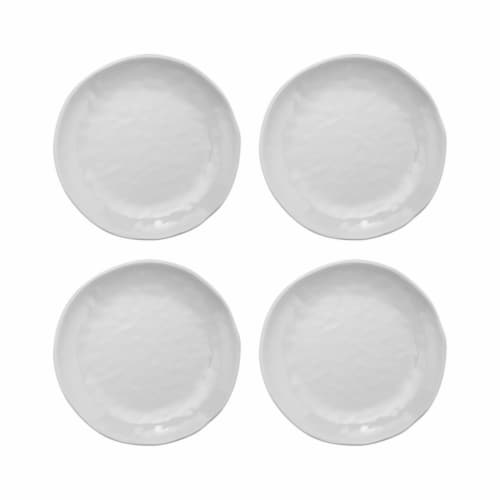 Supreme Housewares 6" Melamine White Plate, Set of 4 Perspective: front