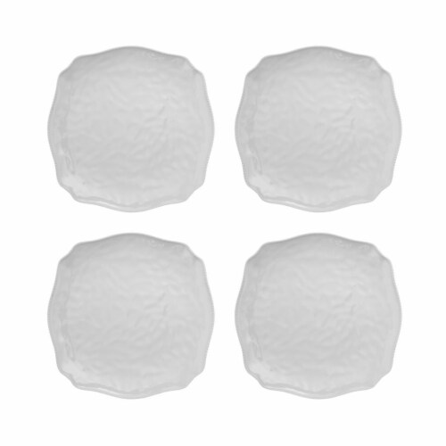 Supreme Housewares 6.75" Melamine White Plate, Set of 4 Perspective: front