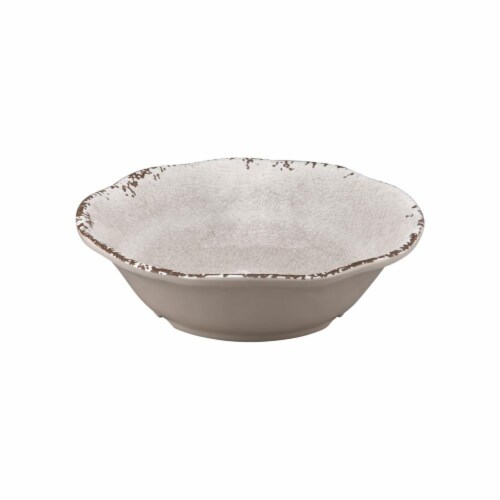 Supreme Housewares Crackle, 7" Melamine Bowl, Cream Perspective: front