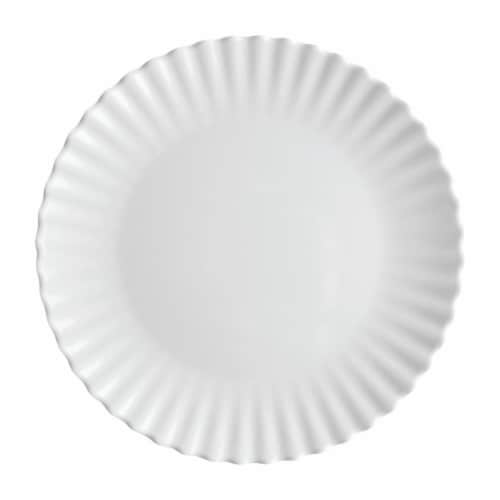 Supreme Housewares Ruffle, 11" Melamine Plate Perspective: front