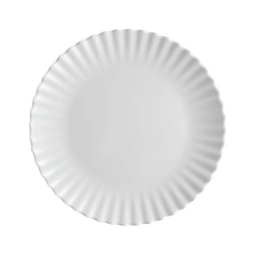Supreme Housewares Ruffle, 9" Melamine Plate Perspective: front