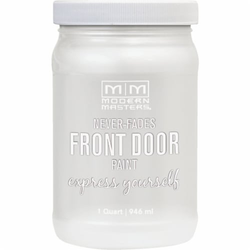 Modern Masters Acrylic Satin Front Door Paint, Hopeful, 1 Qt. 275128 Perspective: front