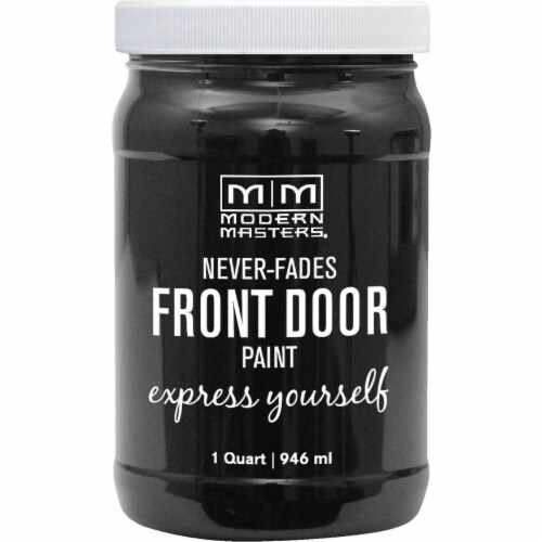 Modern Masters Acrylic Satin Front Door Paint, Elegant, 1 Qt. 275266 Perspective: front