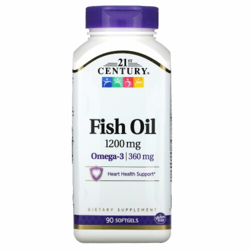 21st Century Fish Oil 1200 mg Softgels Maximum Strength 90 ct 1