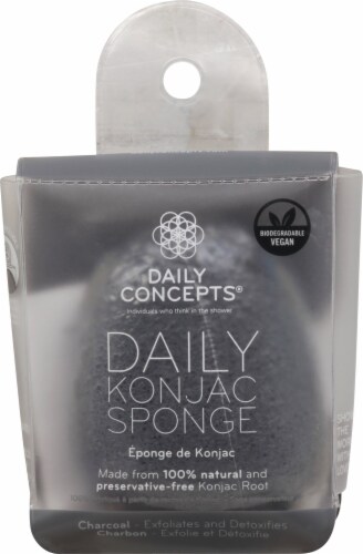 Daily Concepts  Your Konjac Sponge Charcoal Perspective: front